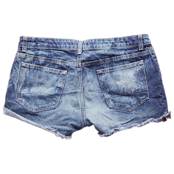 Denim Embroidered Women's Shorts - Picture 2 of 3